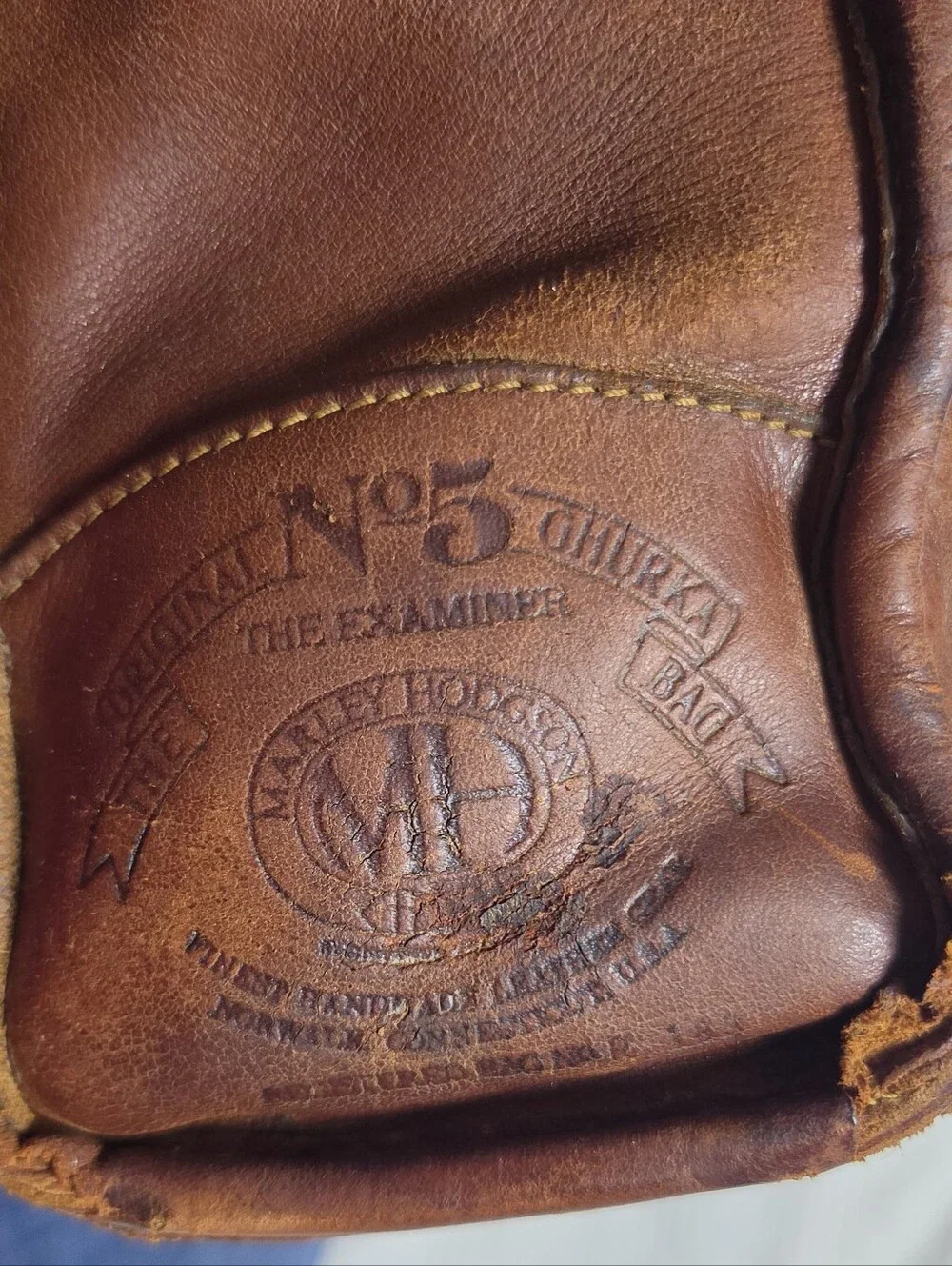 Vintage Ghurka Marley Hodgson No. 5 The Examiner Leather Briefcase Messenger Bag